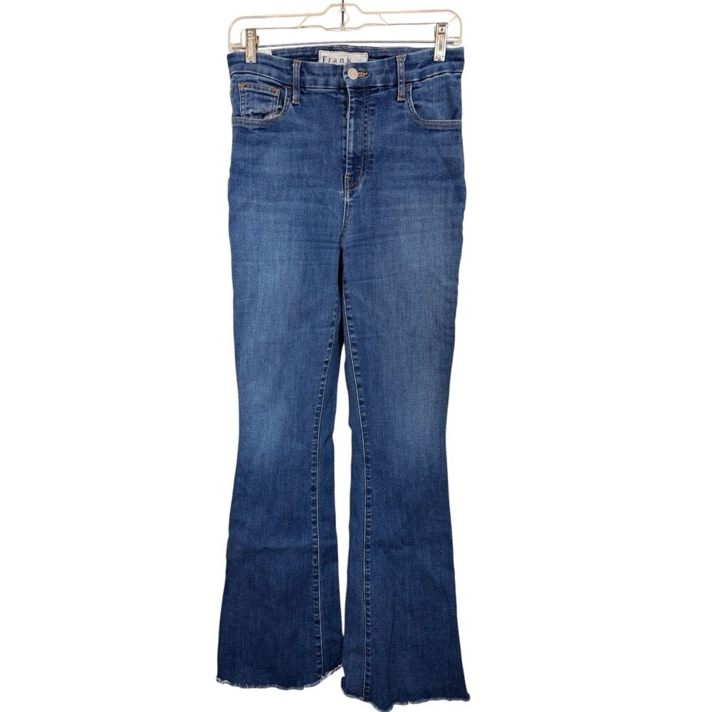 Frank & Eileen Flannigan High Rise Flare Jeans Women's Size 28 Denim Blue